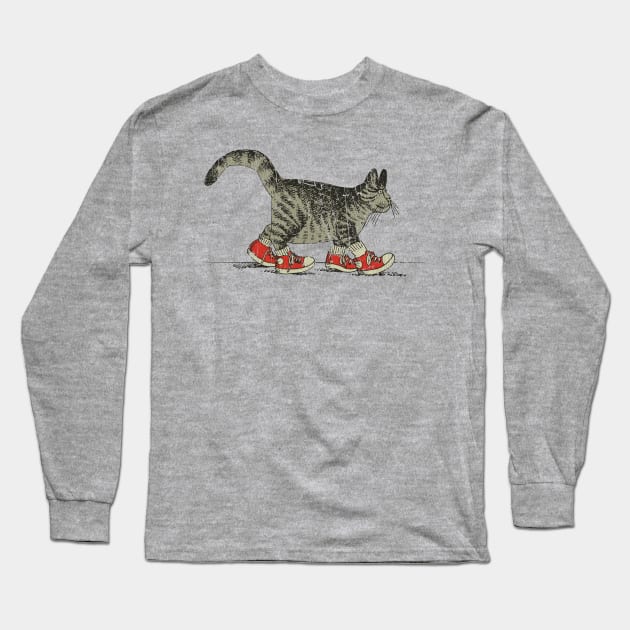 Sneaky Cat 1981 Long Sleeve T-Shirt by JCD666